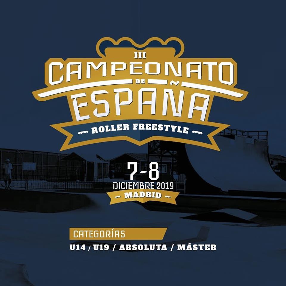 Cartel Campeonato de España Roller Freestyle 2019